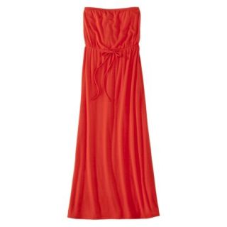 Mossimo Supply Co. Juniors Strapless Maxi Dress   Hot Coral S(3 5)