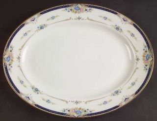 Lenox China Abigail 13 Oval Serving Platter, Fine China Dinnerware   Debut Line