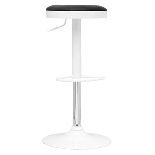 White Pneumatic Gas Lift Adjustable Swivel Stool With 5 Covers