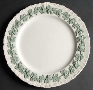 Wedgwood Celadon On Cream Color (Shell Edge) Luncheon Plate, Fine China Dinnerwa
