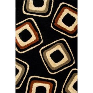 Miracle Nucleus Black/ Beige Area Rug (710 X 910)