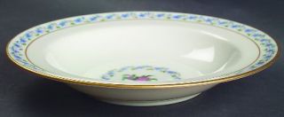 Lenox China Fairmount Large Rim Soup Bowl, Fine China Dinnerware   Band Of Blue