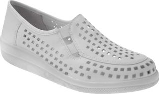 Womens Spring Step Twila   White Nubuck Casual Shoes