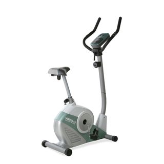 Weslo Pursuit R 3.8 Exercise Bike (Metal, plasticTransport WheelsAdjustable resistanceEasy Pulse Heart Rate MonitorStep Thru Design allows you to get on and off the bike easilyTwo (2) pacer workoutsMulti grip handlebarsBlue Tinted