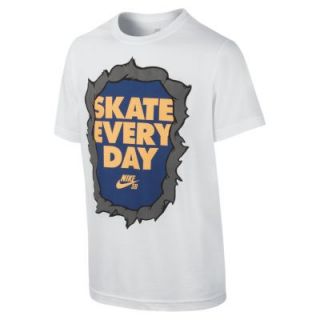 Nike SB Skate Every Day Burst Boys T Shirt   White
