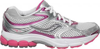 Womens Saucony ProGrid Stabil CS 2   White/Silver/Pink Running Shoes