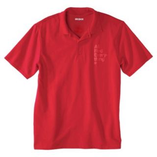 Mens All Red Everything DryBlend Pique Polo