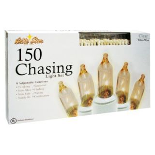 150ct Clear 8 Function Chasing Mini String Lights