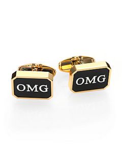 Paul Smith OMG Cuff Links   Golden Brass