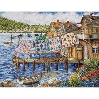 Dockside Quilts Counted Cross Stitch Kit 12x16in 14 Count
