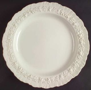 Wedgwood Cream Color On Cream Color (Shell Edge) 12 Chop Plate/Round Platter, F