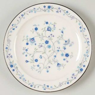 Noritake Serene Garden Bread & Butter Plate, Fine China Dinnerware   Blue Floral
