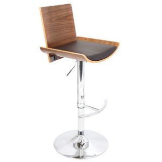 LumiSource Vittorio Adjustable Swivel Bar Stool  BS JY VIT WL+BN / BS JY VIT 