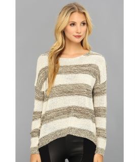 Gabriella Rocha Tori Stripe Sweater Womens Sweater (Brown)