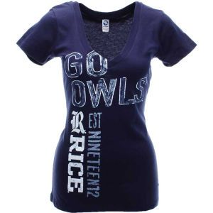 Rice Owls New Agenda NCAA Womens Go Girl Vneck T Shirt