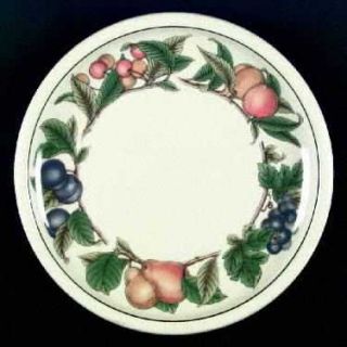 Epoch Wholesome Dinner Plate, Fine China Dinnerware   Stoneware, Fruit & Leaves