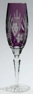 Crystal Clear Cci7 Amethyst Fluted Champagne   Various Colors,Fruit&Leaves,Cut S