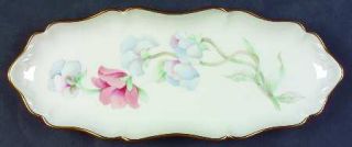 Lenox China Chatsworth Collection Oblong Tray, Fine China Dinnerware   Peach&Blu