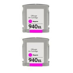 Hewlett Packard 940xl Magenta Ink Cartridges (pack Of 2) (remanufactured) (MagentaPrint yield  1,400 pages with 5 percent coverageNon refillablePack of 2This high quality item has been factory refurbished. Please click on the icon above for more informat