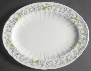 Shelley Harebell (Oleander) 12 Oval Serving Platter, Fine China Dinnerware   Ol