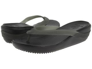 Crocs Carlie Platform Flip Womens Sandals (Black)