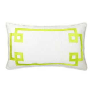 NECTARmodern Deco Frame Embroidered Throw Pillow 10070 / 10073 Color Green