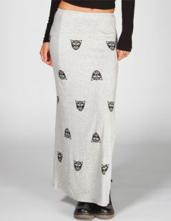 Panther Maxi Skirt Heather Grey In Sizes Large, X Small, Small, Medium For