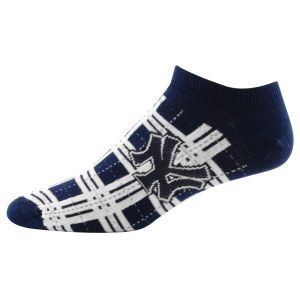 New York Yankees For Bare Feet Highland Plaid Sock