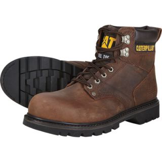 CAT 6In. 2nd Shift Steel Toe Boot   Dark Brown, Size 7 1/2, Model# P89586