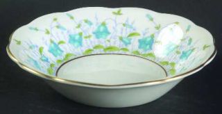 Coalport Harebell Turquoise Fruit/Dessert (Sauce) Bowl, Fine China Dinnerware  