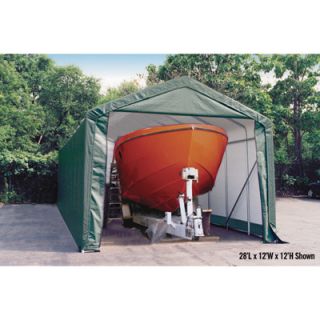 ShelterLogic 14 Ft.W Peak Style Instant Garage   Green, 20ft.L x 14ft.W x 12ft.