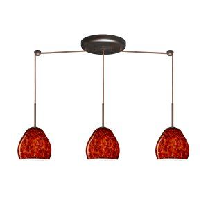 Besa Lighting BEL 3BB 412241 BR Bolla Pendant