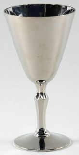 Fostoria Regal Stainless Steel Overlay Wine Glass   Stem #6092,Stainless Steel O