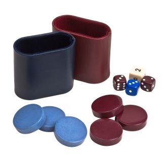 Cambor Games Complete Backgammon Accessory Kit with 1 5/8 in. Checkers