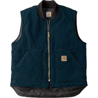 Carhartt Sandstone Arctic Quilt Lined Vest   Midnight Blue, XL, Regular Style,