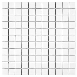 Somertile 12x12 inch Victorian Matte White Porcelain Mosaic Tiles (pack Of 10)