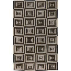 Hand knotted Illusion Wool Rug (9 X 13)
