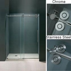 Vigo 72 inch Frameless Shower Door 3/8 Sliding Shower Door