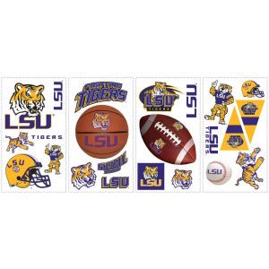 LSU Tigers NCAA Peel And Stick Wall Decal Sheet