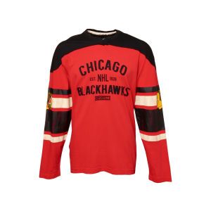 Chicago Blackhawks NHL CCM Long Sleeve Applique Crew