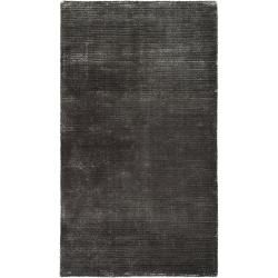 Hand woven Solid Grey Casual Portage Rug (2 X 3)