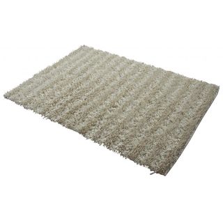 Hand woven Seabury Shag Ivory Area Rug (4 X 6)