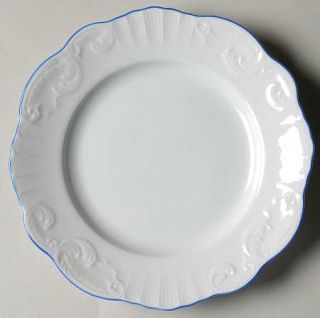 Vista Alegre Manueline Blue Bread & Butter Plate, Fine China Dinnerware   White,