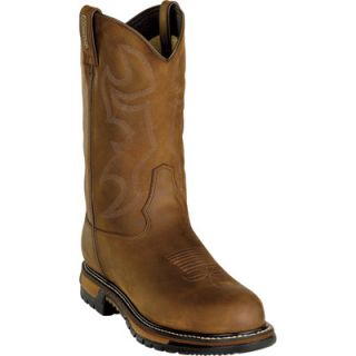Rocky 11in. Branson Waterproof Western Boot   Steel Toe, Brown, Size 13 Wide,
