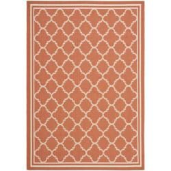 Poolside Terracotta/ Bone Indoor Outdoor Rug (53 X 77)