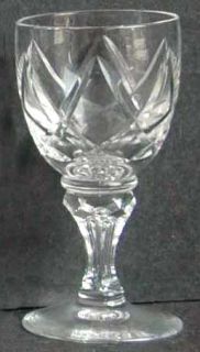 Royal Leerdam   Netherland Alycia Cordial Glass   Cut Arch Design On Bowl