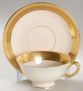 Lenox China Westchester Footed Cup & Saucer Set, Fine China Dinnerware   Preside