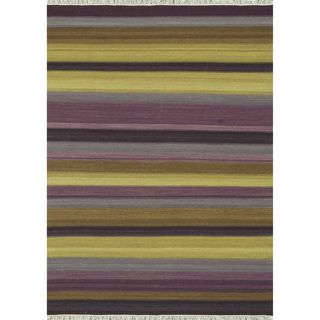Zahra Hand Woven Violet Wool Rug (36 X 56)