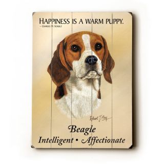 Artehouse Beagle Brown Wooden Wall Art   14W x 20H in.   0004 3025 26