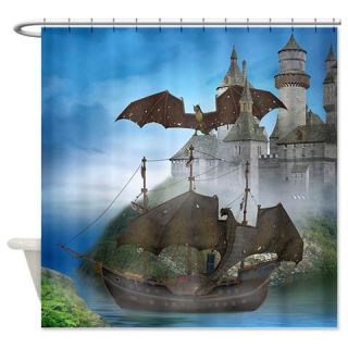  Dragon Castle Shower Curtain  Use code FREECART at Checkout